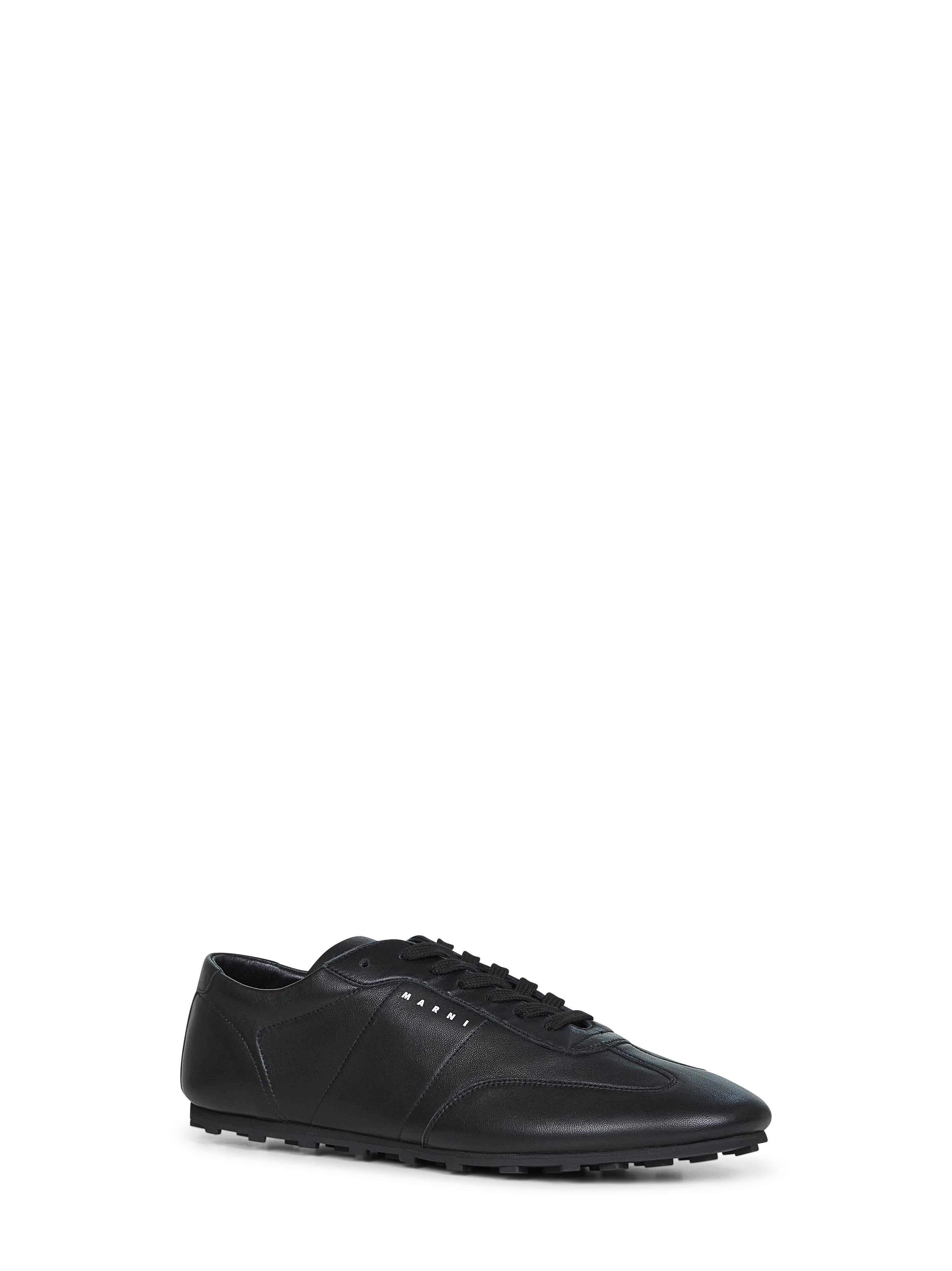 Marni Men Black Nappa Leather Softy Soccer Sneakers