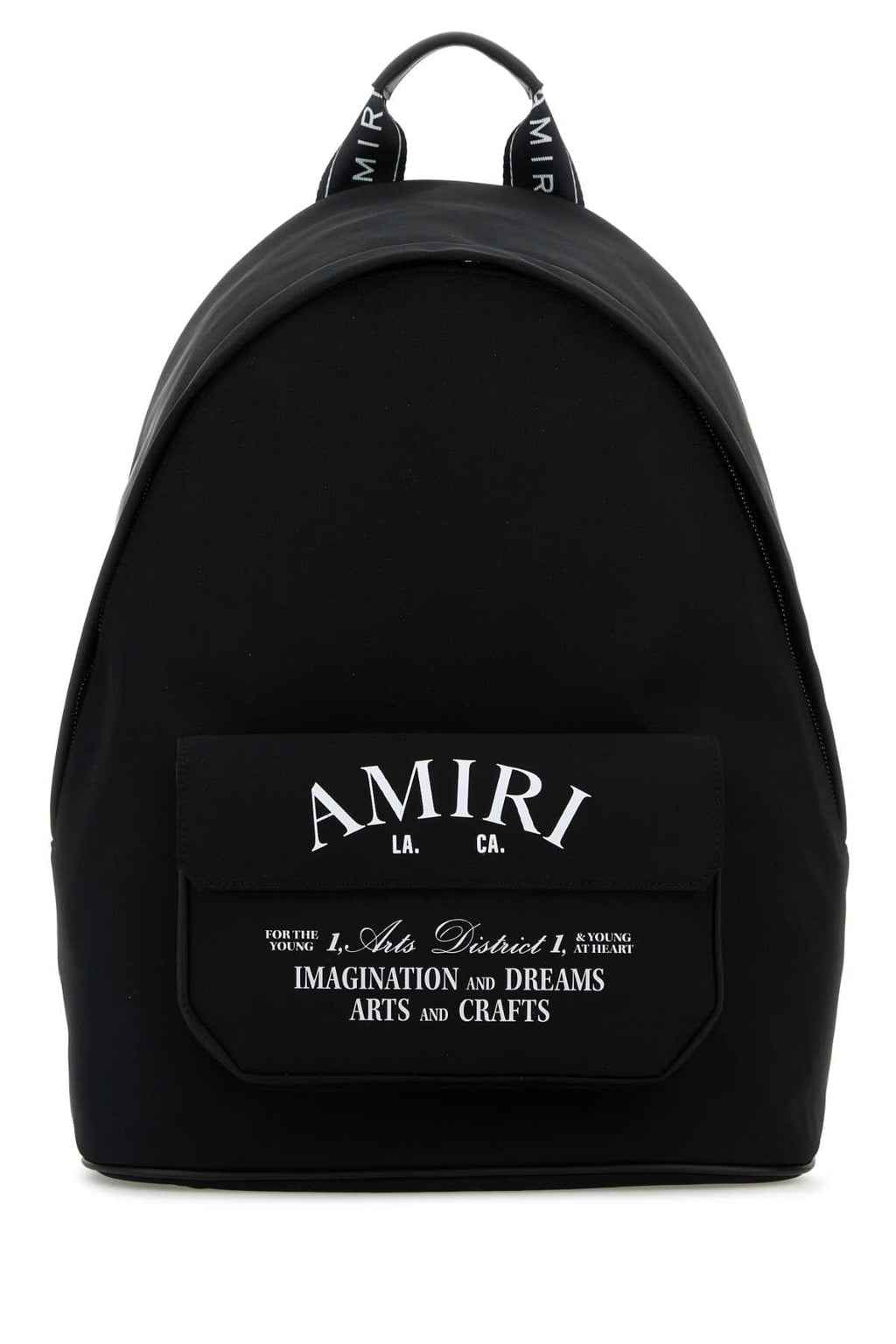 Amiri Men Black Canvas Backpack