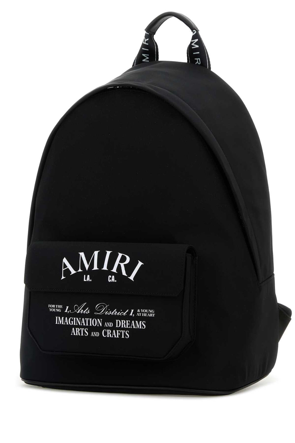 Amiri Men Black Canvas Backpack