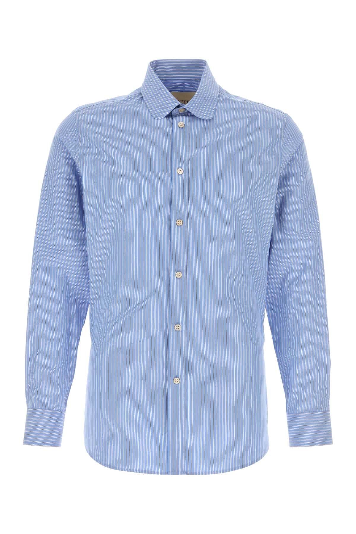 Valentino Garavani Men Embroidered Poplin Shirt