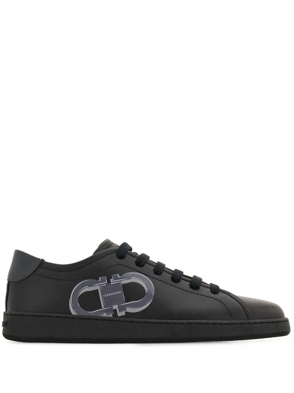 Ferragamo Men Double Gancini Brandy1 Sneakers