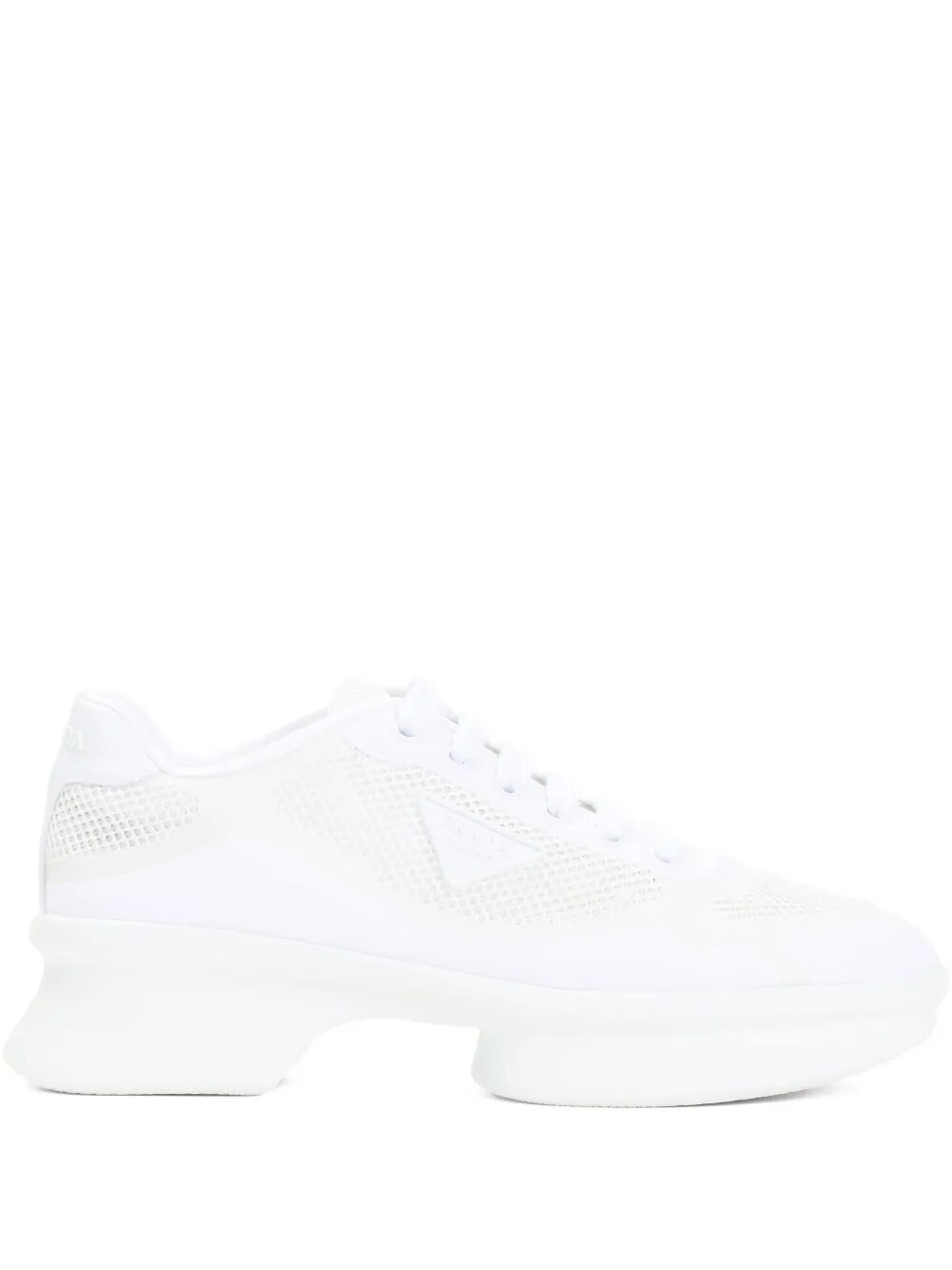 Prada Women Mesh And Re-Nylon Sneakers
