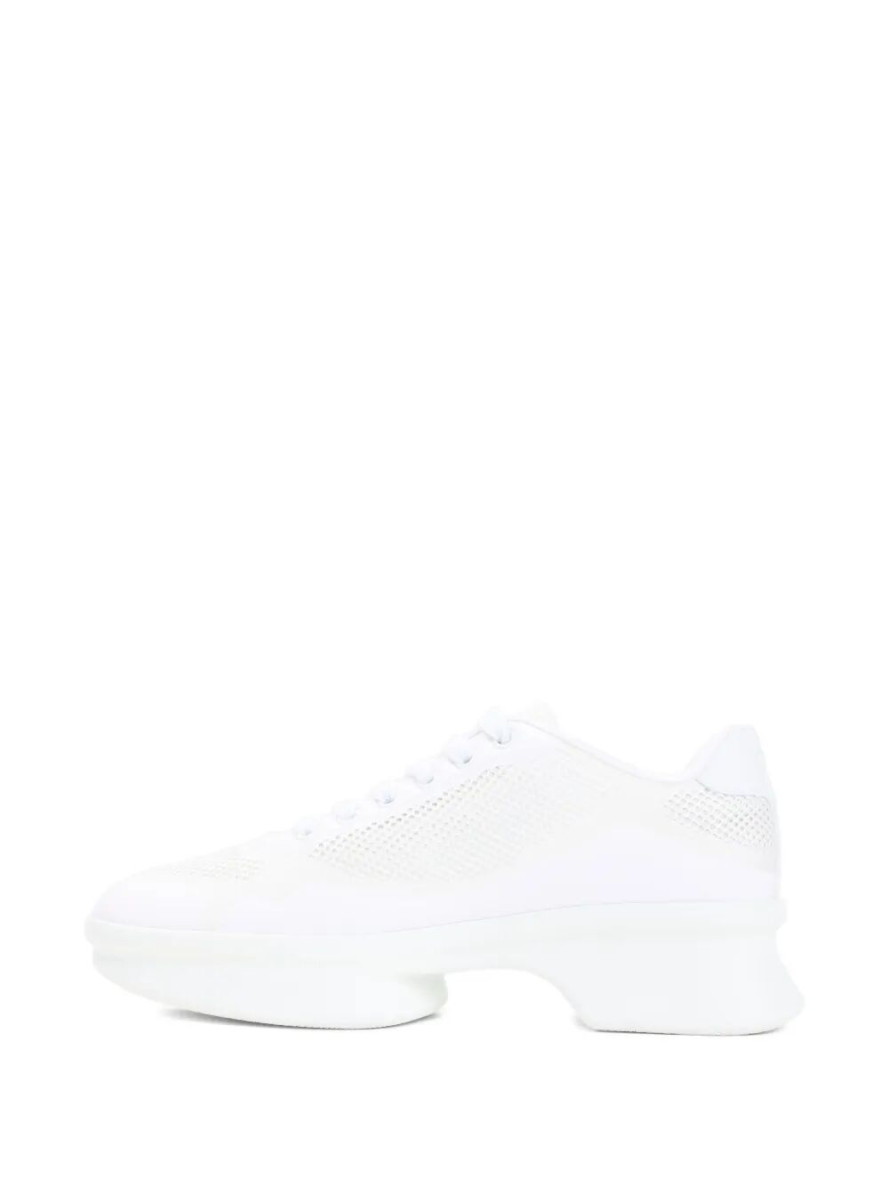 Prada Women Mesh And Re-Nylon Sneakers