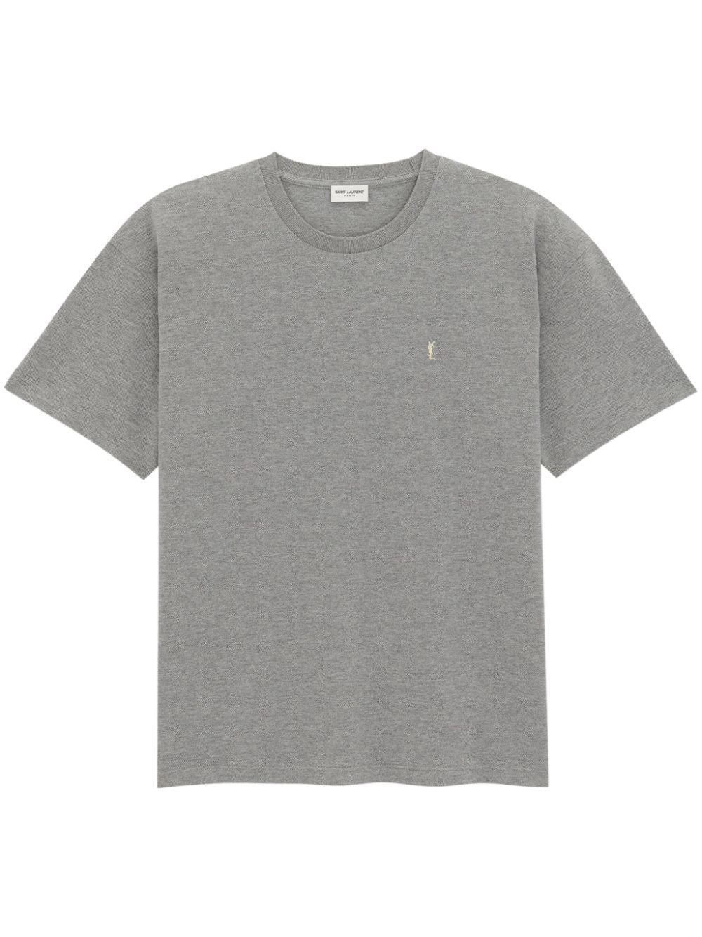 Saint Laurent Men `Cassandre` T-Shirt In Piqué