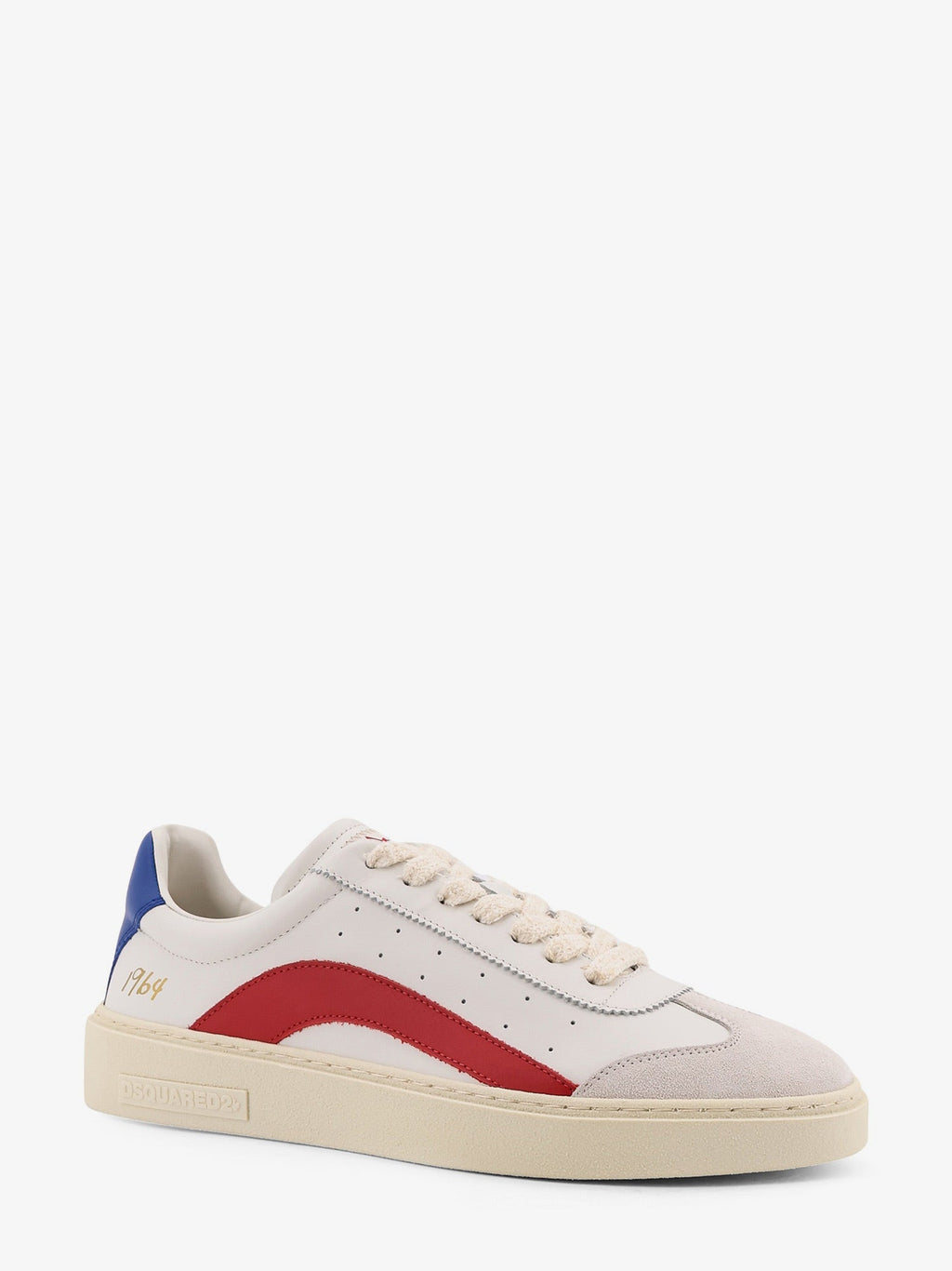 Dsquared2 Men Rider Leather Low-Top Sneakers