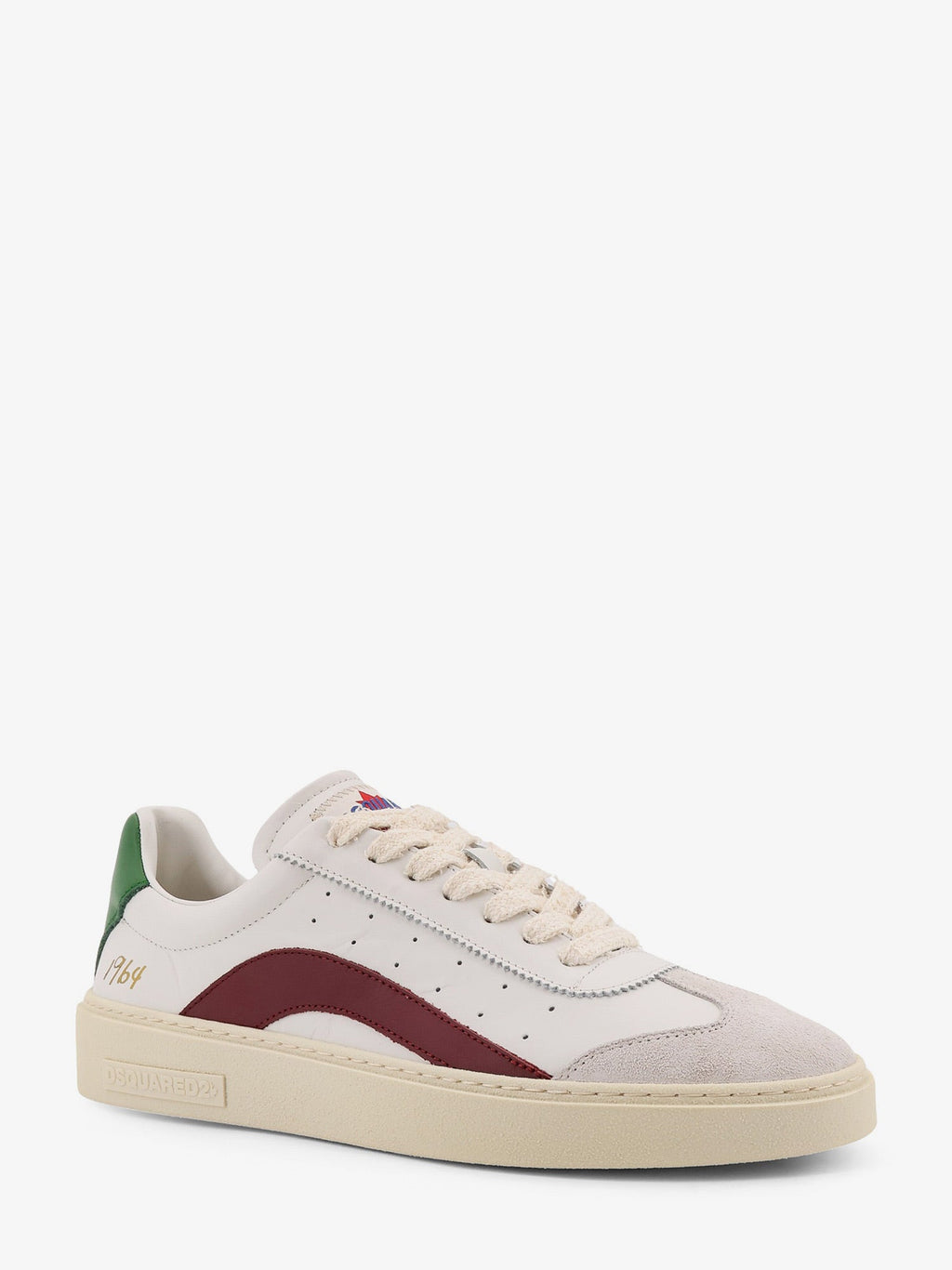 Dsquared2 Men Rider Leather Low-Top Sneakers