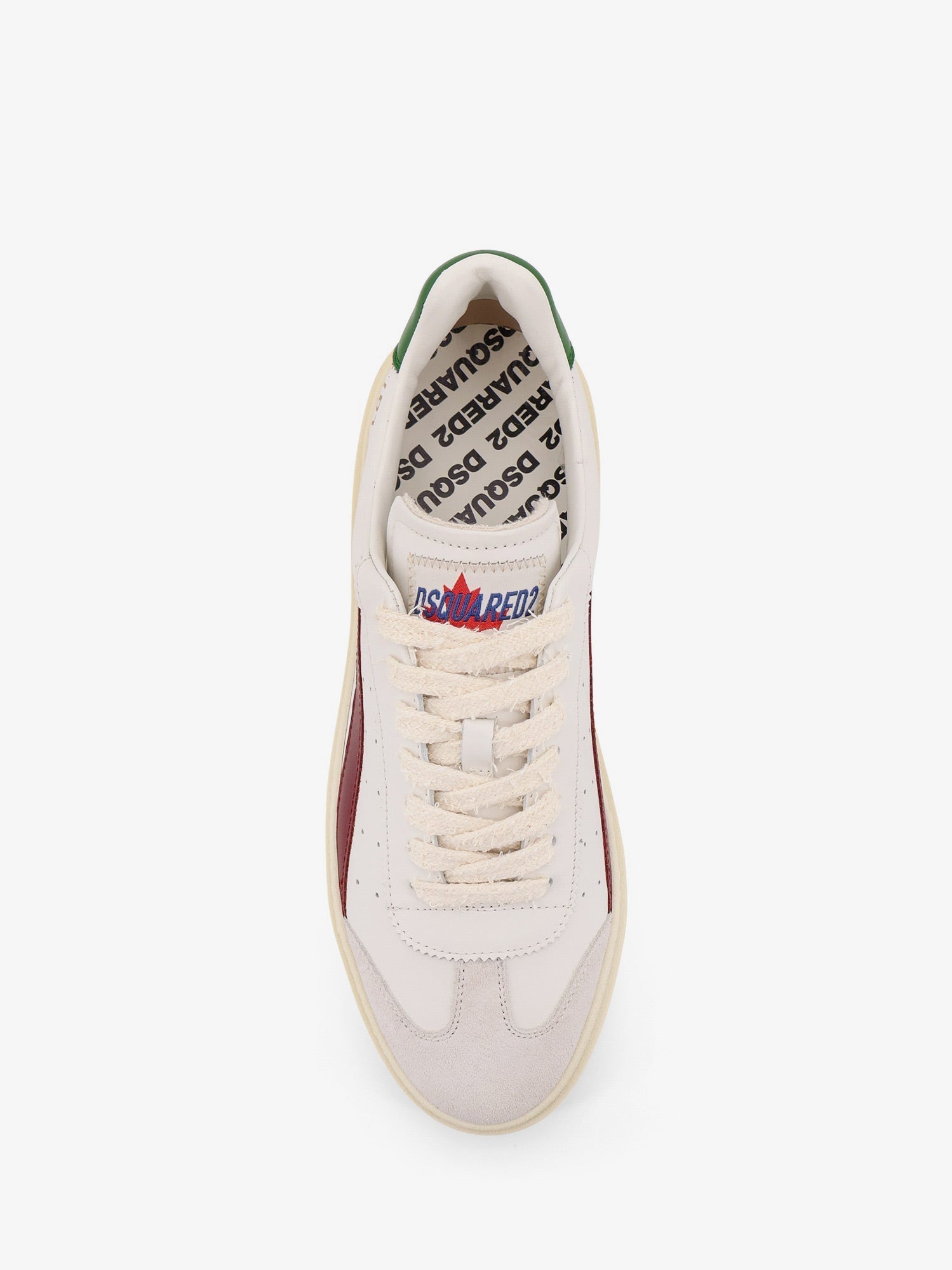Dsquared2 Men Rider Leather Low-Top Sneakers