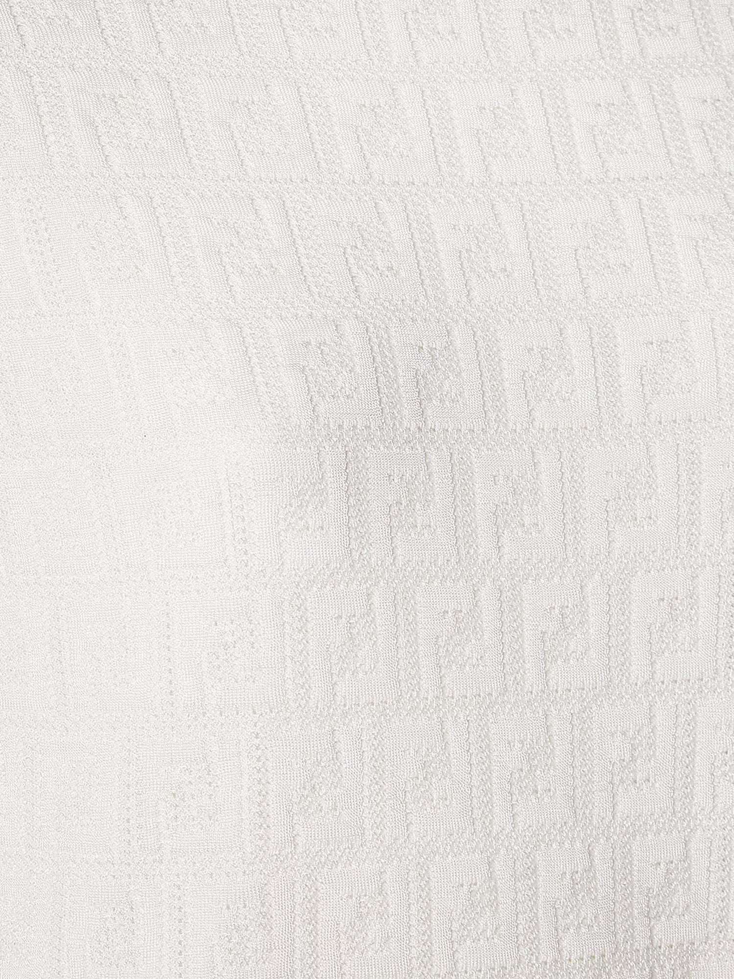 Fendi Women Cotton Blend T-Shirt With All-Over Ff Logo