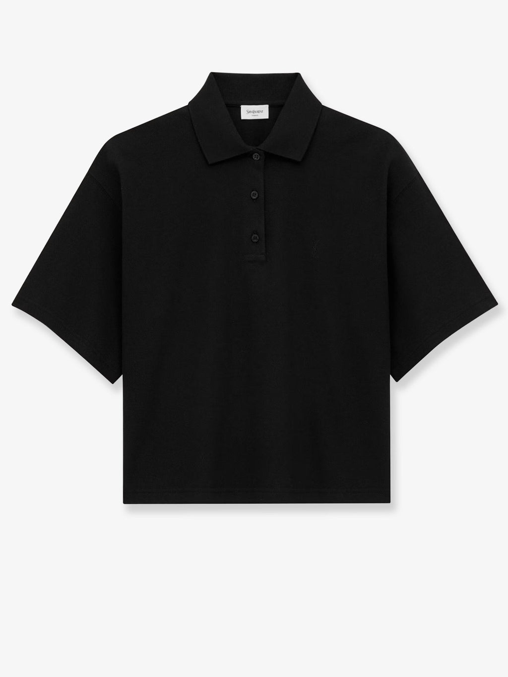 Saint Laurent Women Cotton Blend Polo Shirt