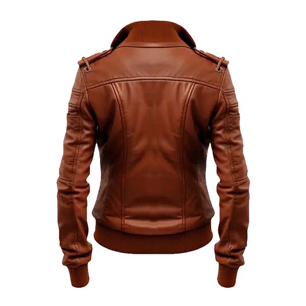 Women's Heritage Flight Genuine Leather Bomber Jacket