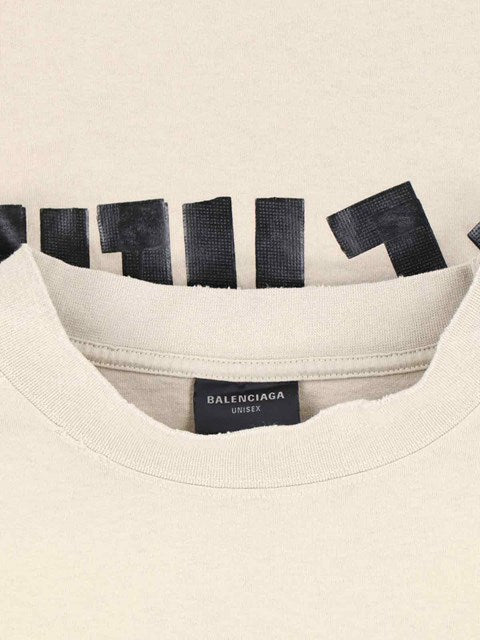 Balenciaga Men "Tape Type" T-Shirt