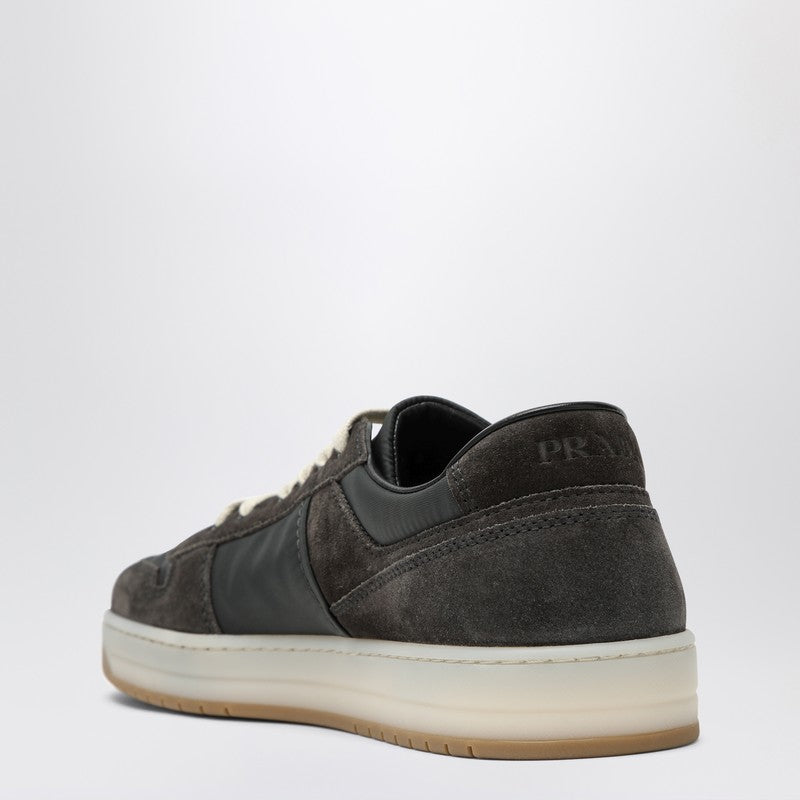 Prada Sneakers Downtown In Re-Nylon And Gray Suede Men