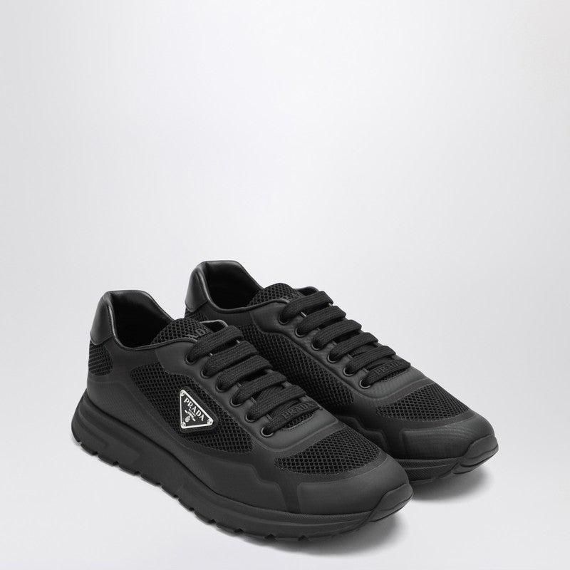 Prada Sneakers Prax 2.0 In Black Fabric And Mesh Men
