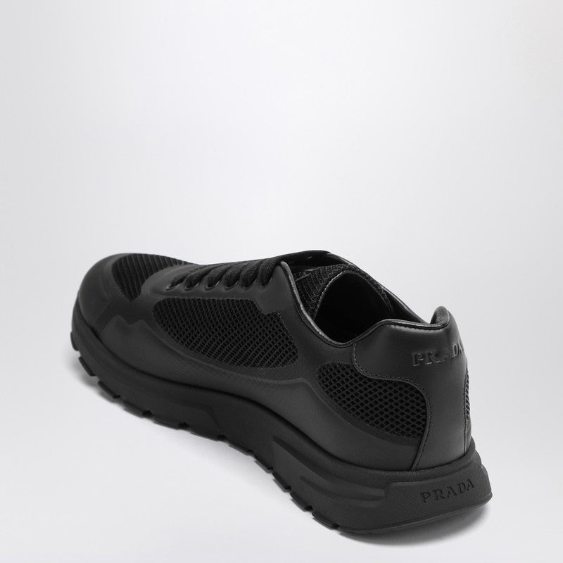 Prada Sneakers Prax 2.0 In Black Fabric And Mesh Men