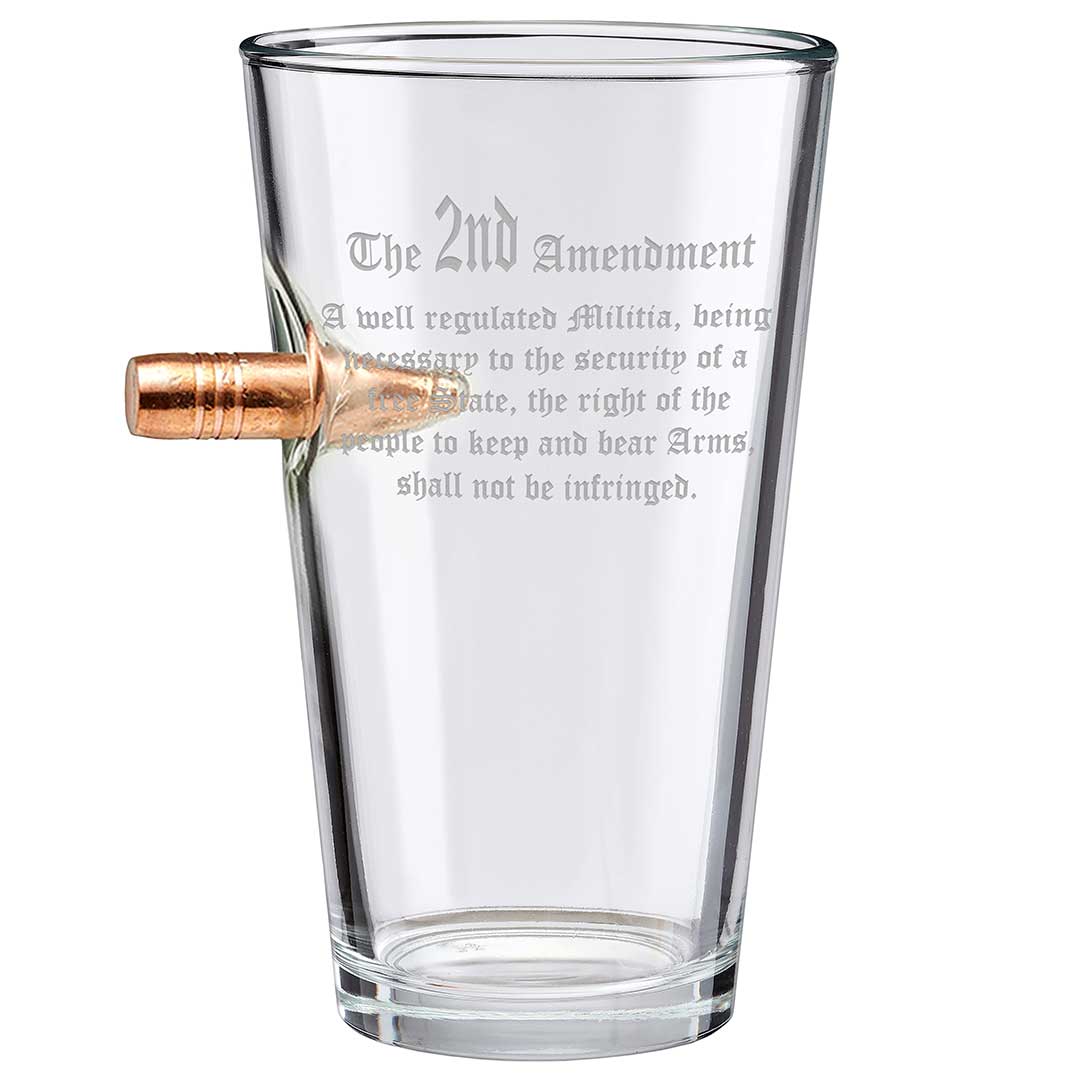 2nd Amendment Glasses Pint Glass (16oz) No