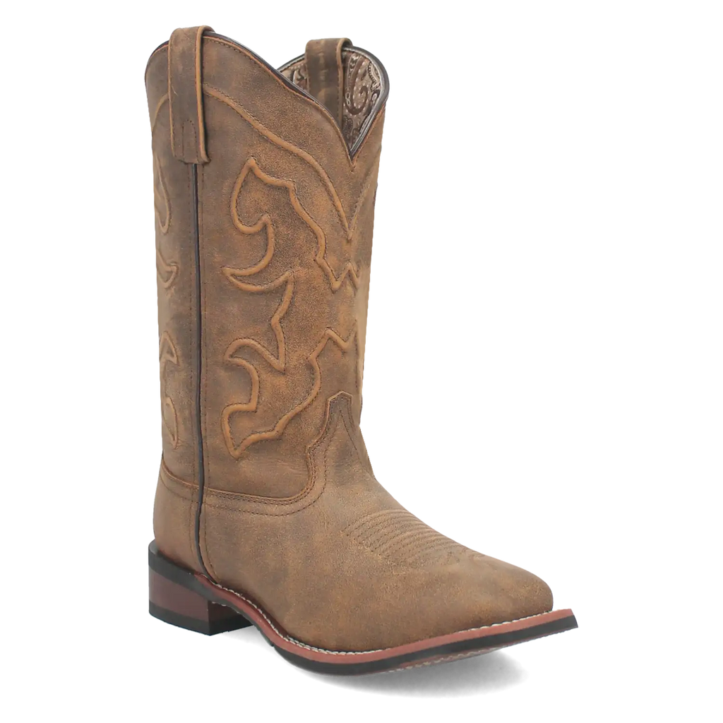 Laredo Megan - Women's Leather Cowgirl Boots Tan Regular