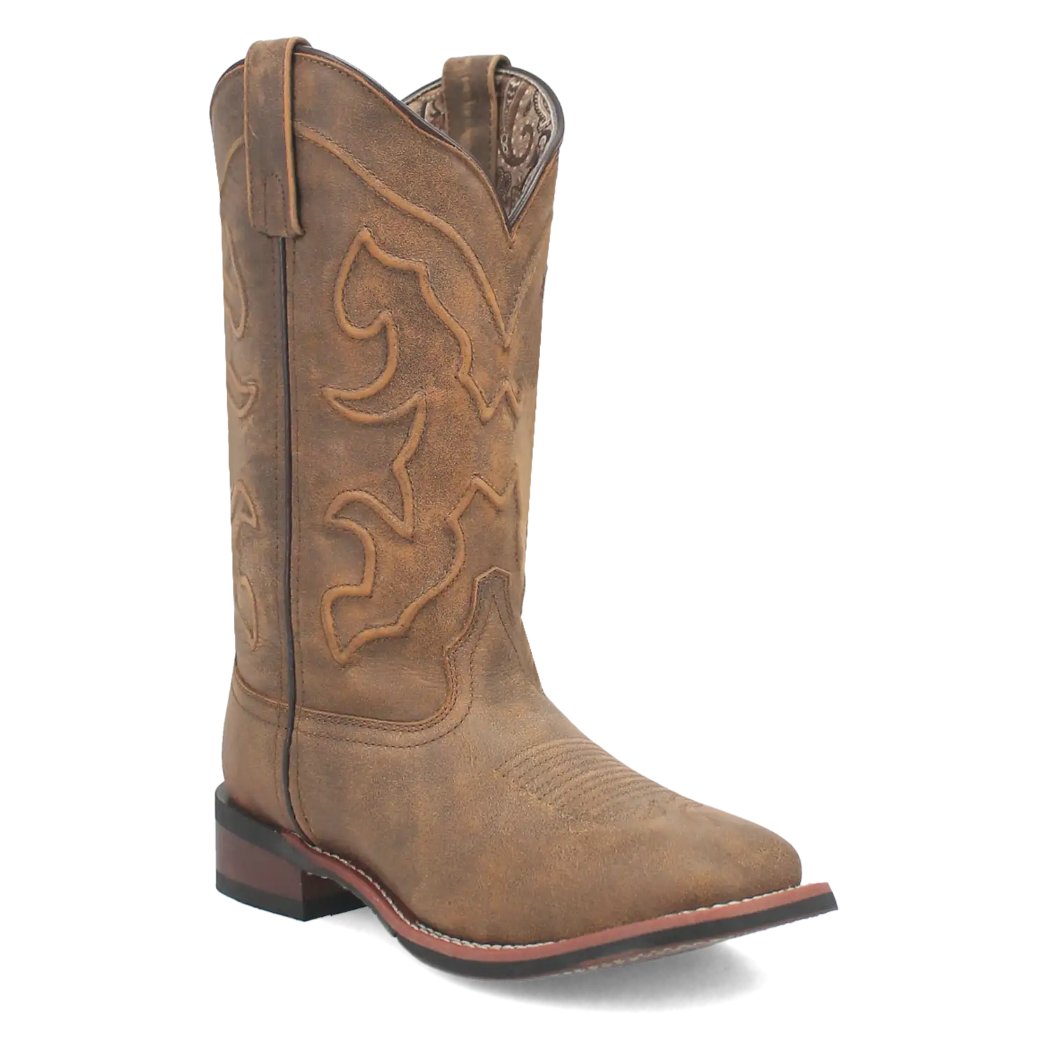 Laredo Megan - Women's Leather Cowgirl Boots Tan Regular
