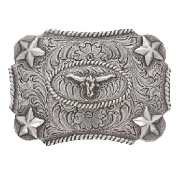 Nocona Little Big Horn - Children's Belt Buckle Silver