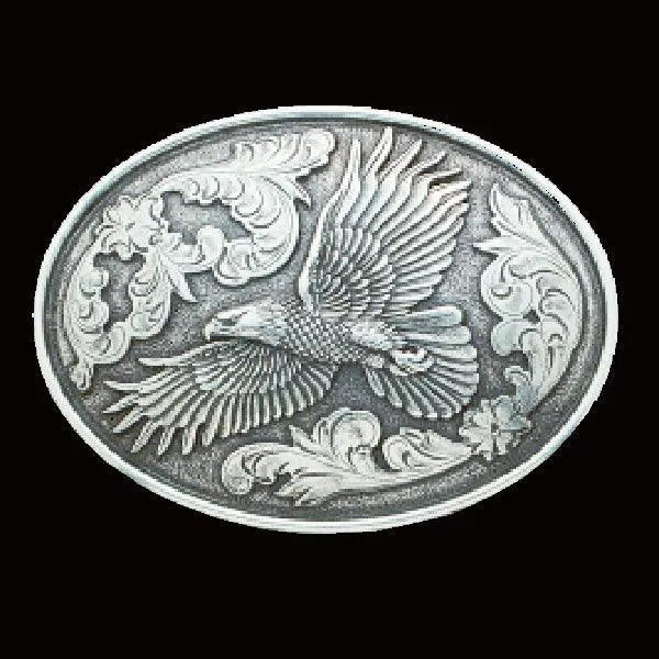 Nocona Soaring Eagle - Belt Buckle Silver