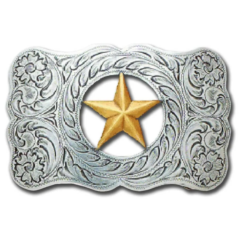 Nocona Junior Deputy - Children's Belt Buckle Silver Gold