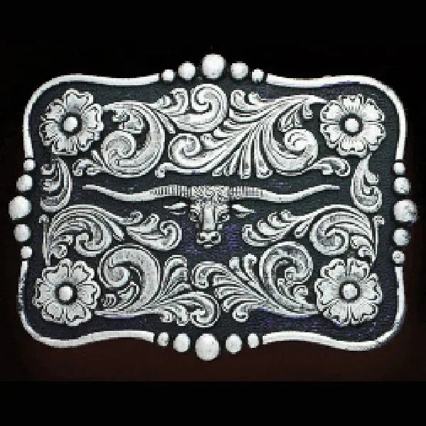 Nocona Horntown - Belt Buckle Silver