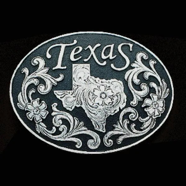 Nocona Lone Star - Belt Buckle Silver