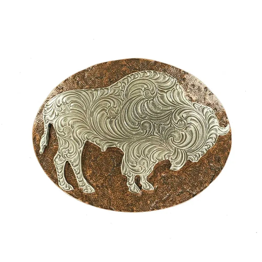 Nocona Buffalo Prairie - Belt Buckle Copper
