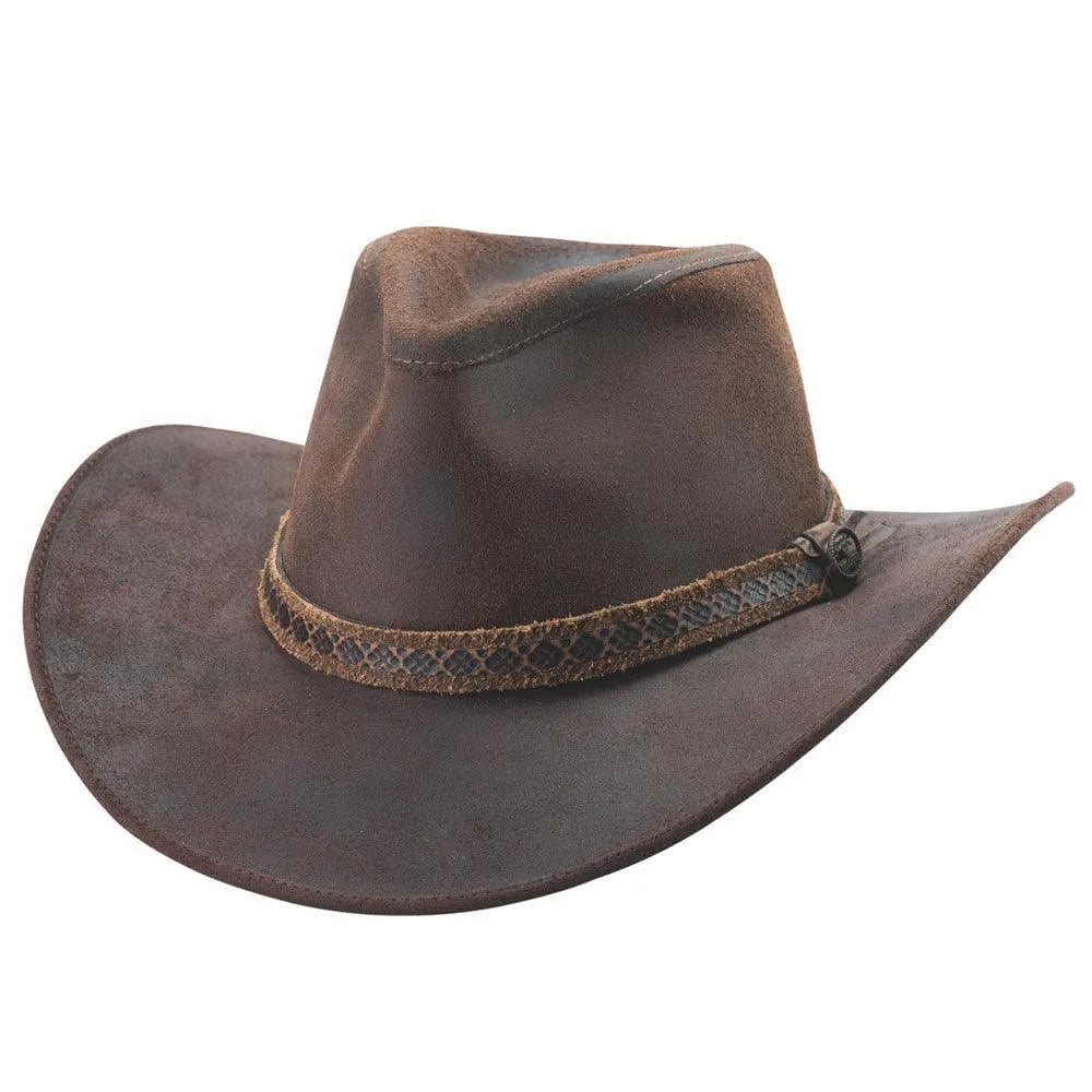 Bullhide Forsyth - Leather Cowboy Hat Chocolate