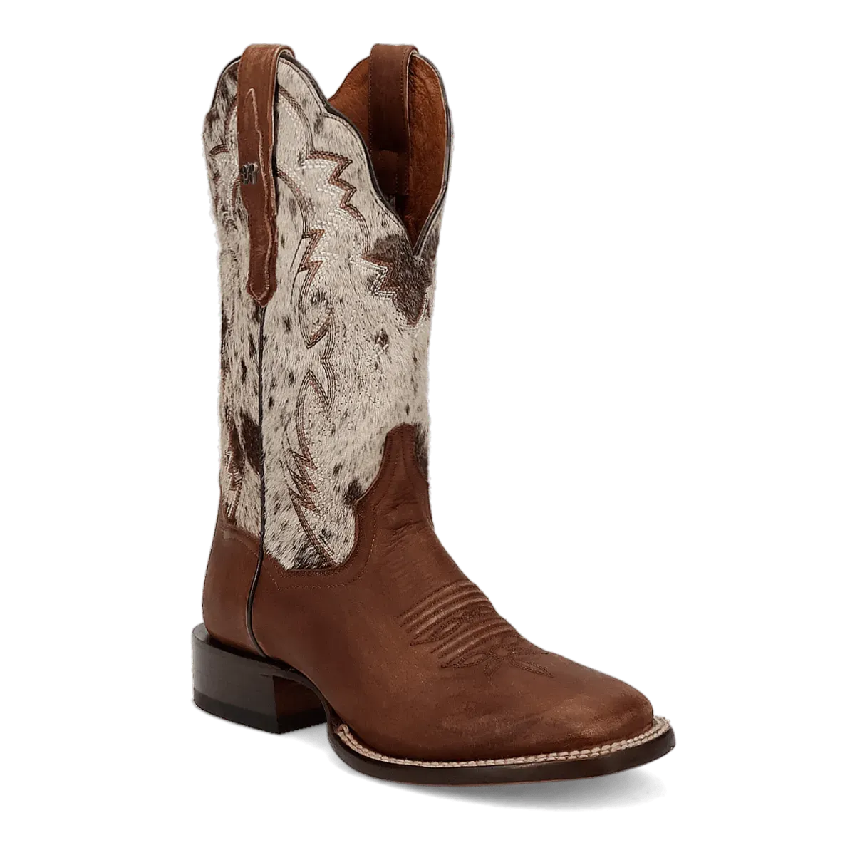 Dan Post Clarabelle - Women's Calf Hair Leather Cowgirl Boots Brown Regular