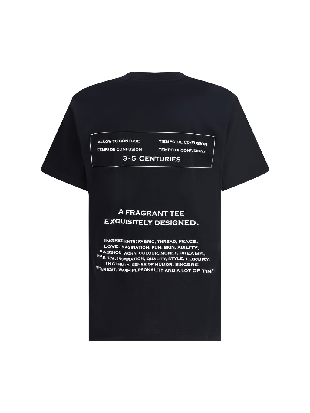 Moschino Men T-Shirt Whit Maxi Print