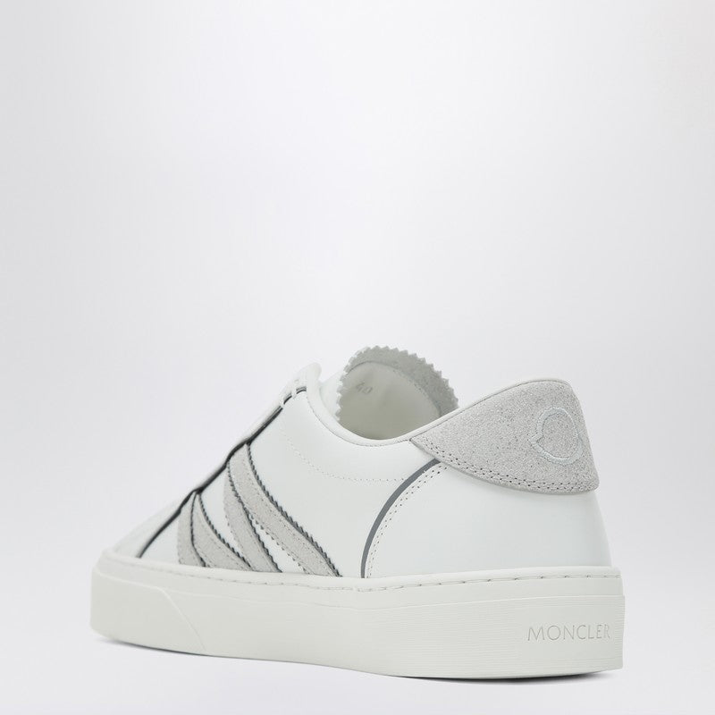 Moncler White Leather Monaco2 Sneakers Women