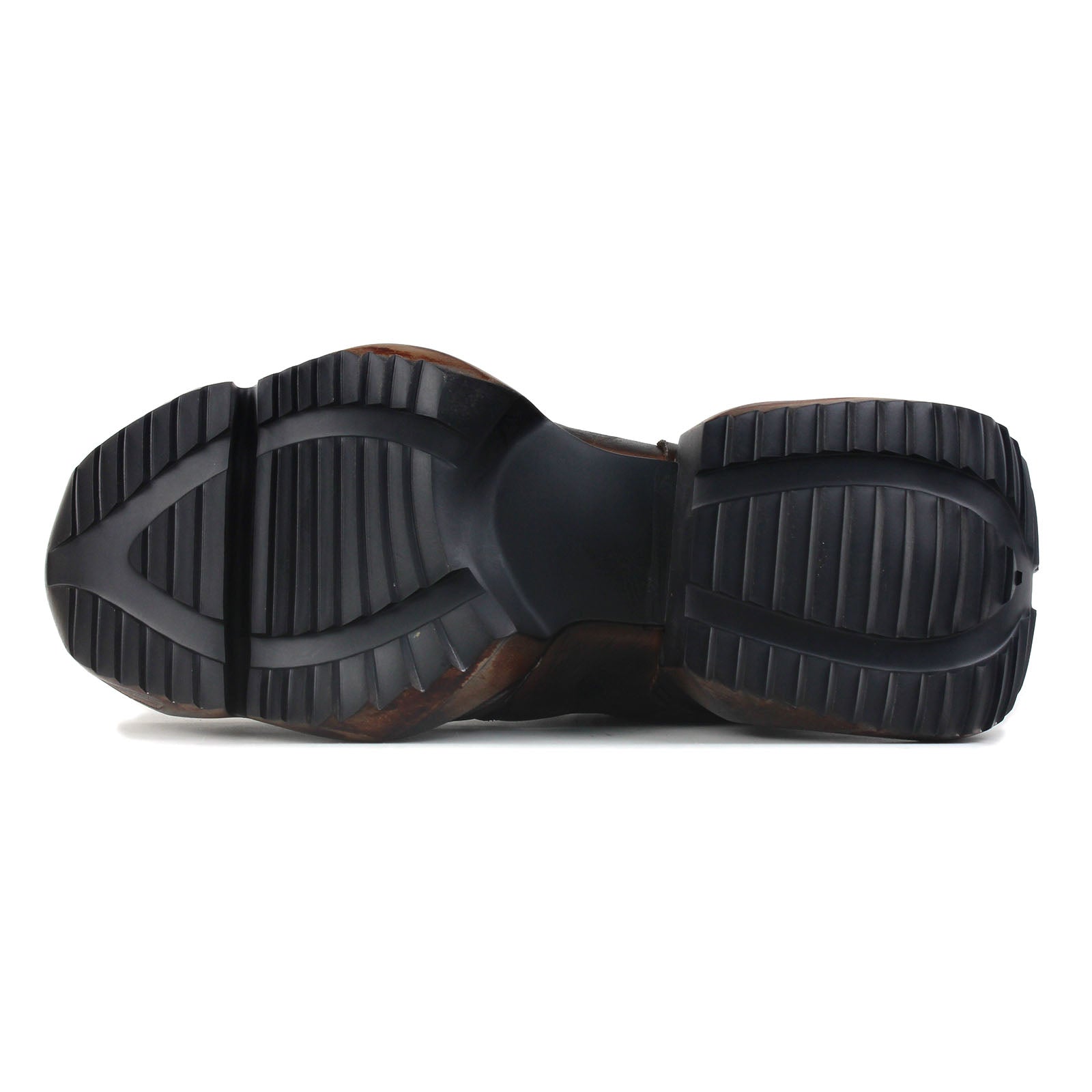 Men's Leather athletic walking Moto Boots OS-5008-S-2 Vintage Brown