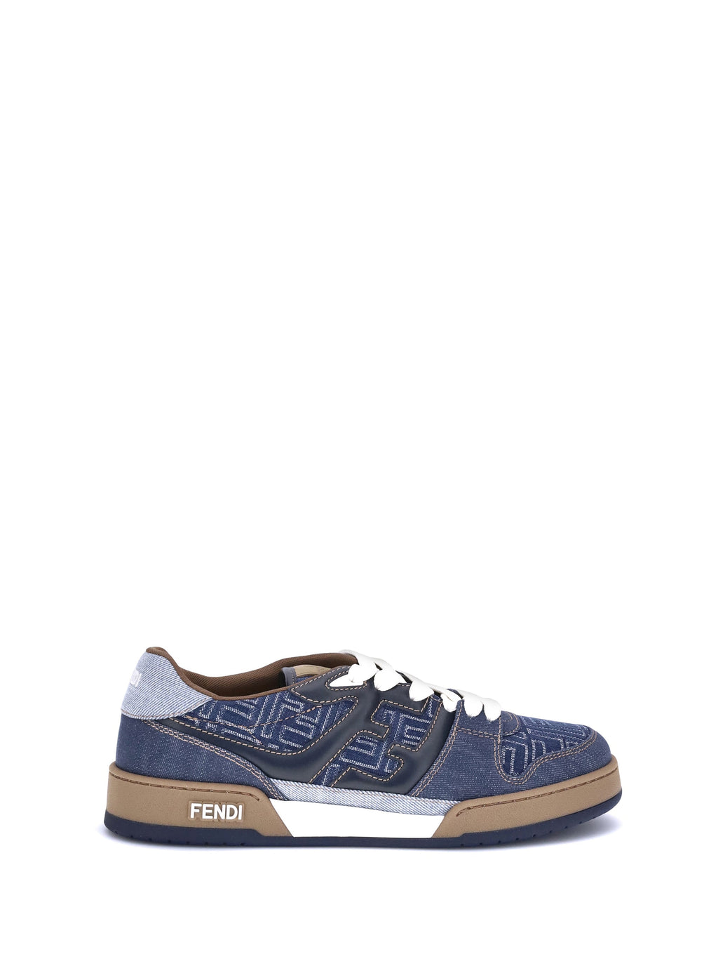 Fendi Men Ff Denim Sneakers
