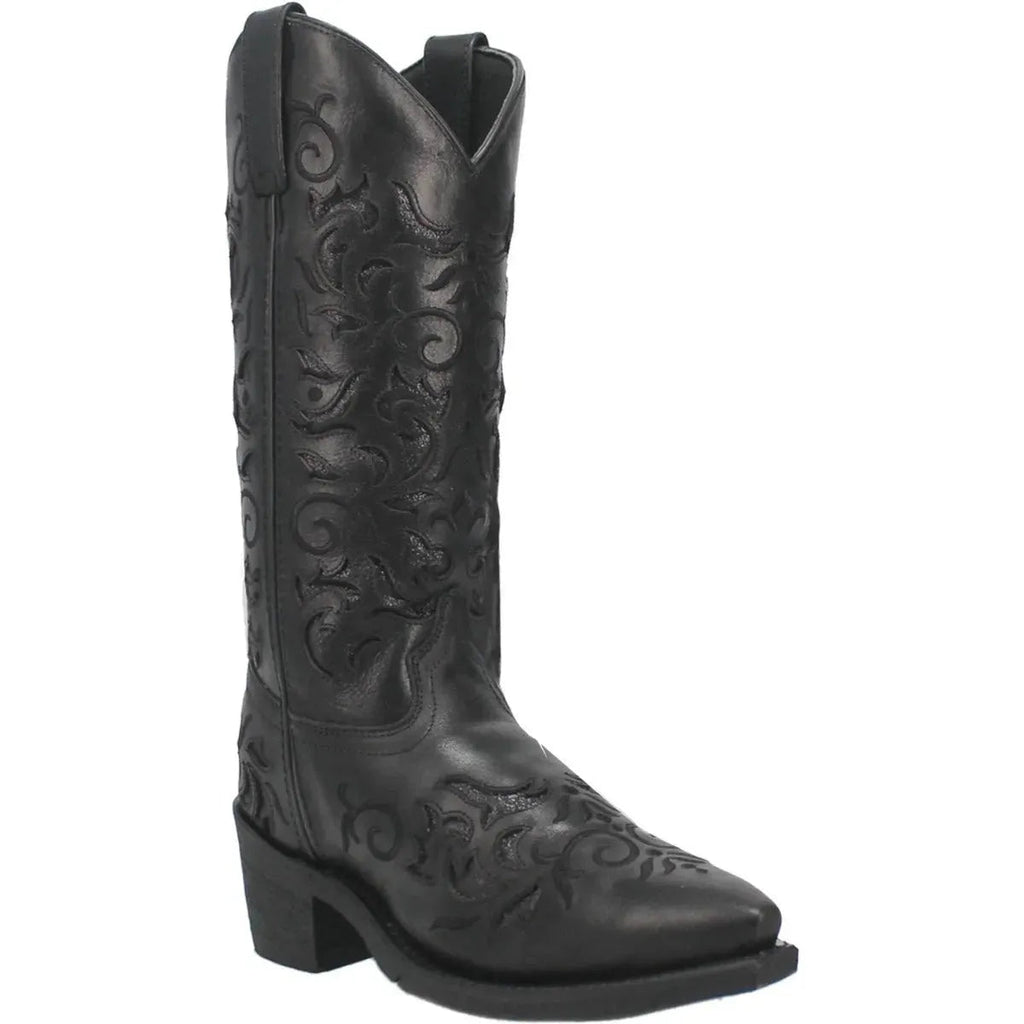 Laredo Night Sky - Women's Leather Cowgirl Boot Black Regular