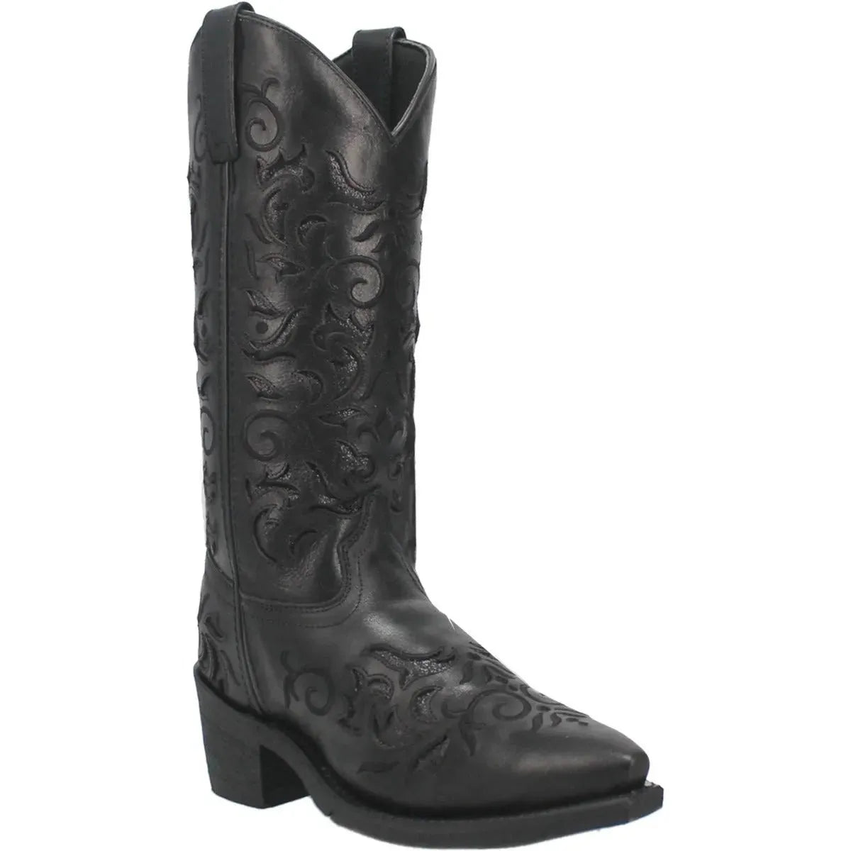 Laredo Night Sky - Women's Leather Cowgirl Boot Black Regular