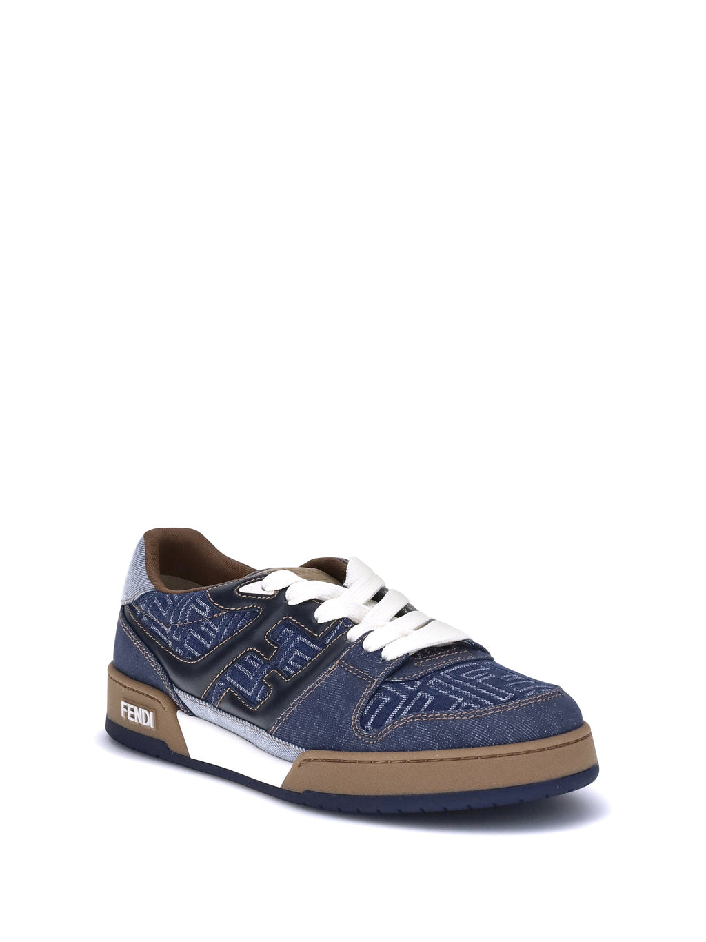 Fendi Men Ff Denim Sneakers