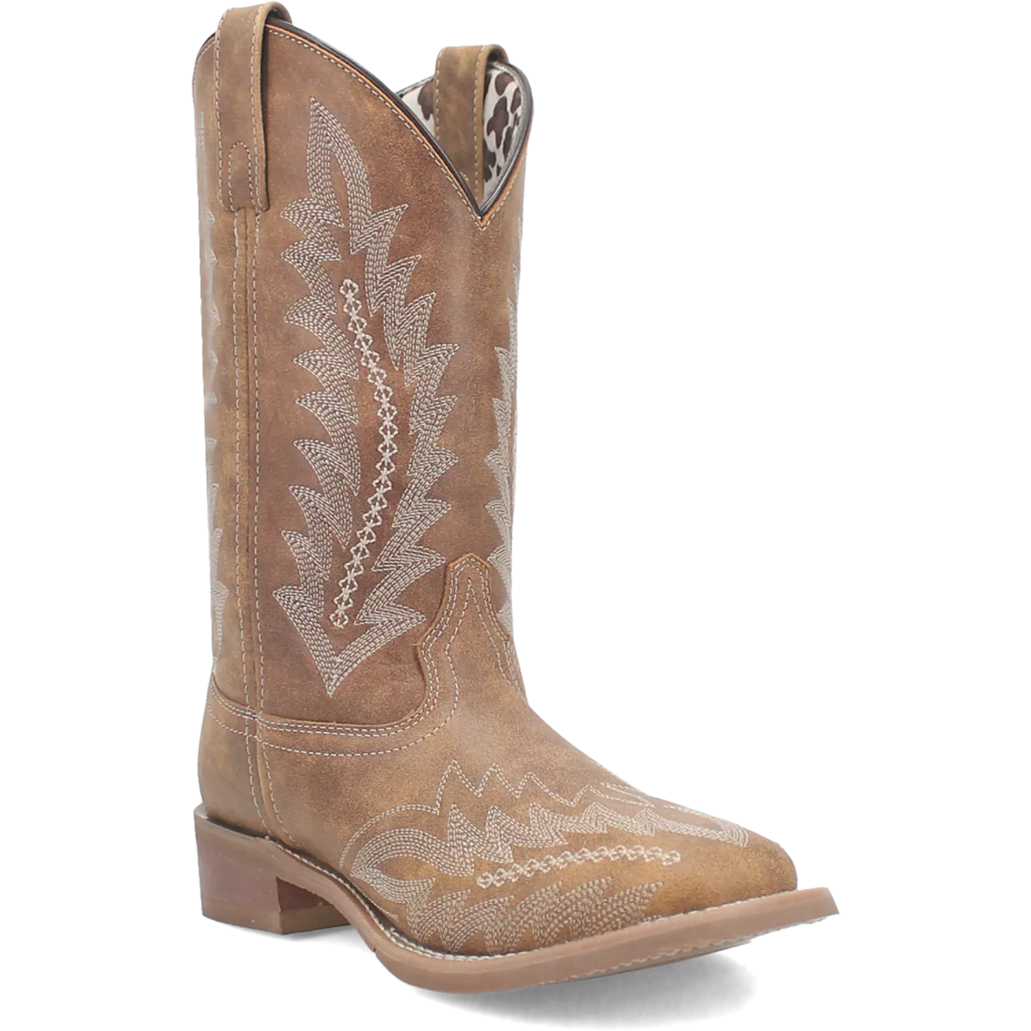Laredo Cheyenne - Women's Leather Cowgirl Boots Tan Regular