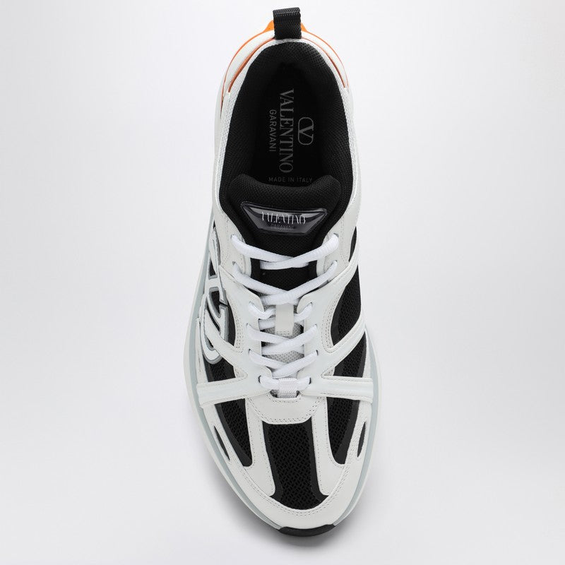 Valentino Garavani Vlogo Easyjog White/Black/Orange Sneakers Men