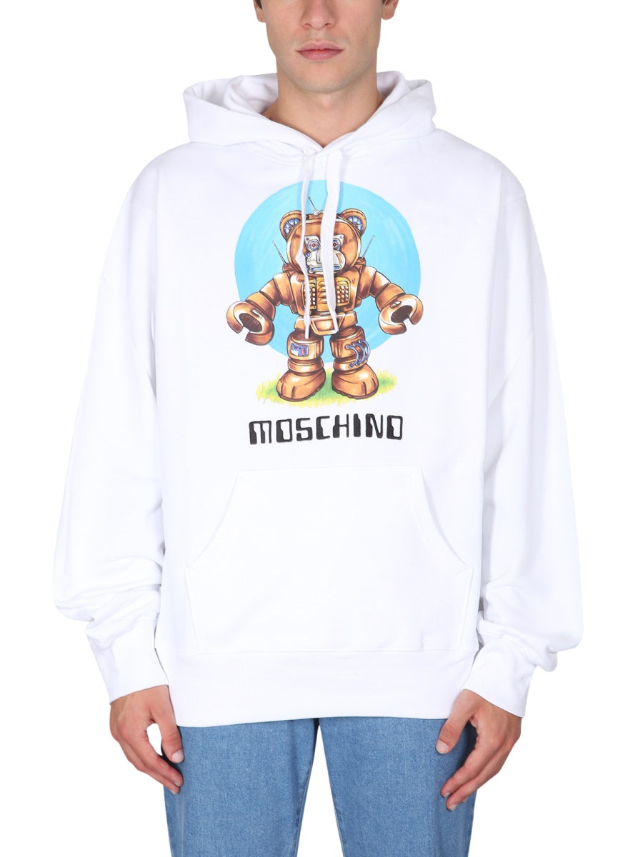 Moschino Men Teddy Print Sweatshirt
