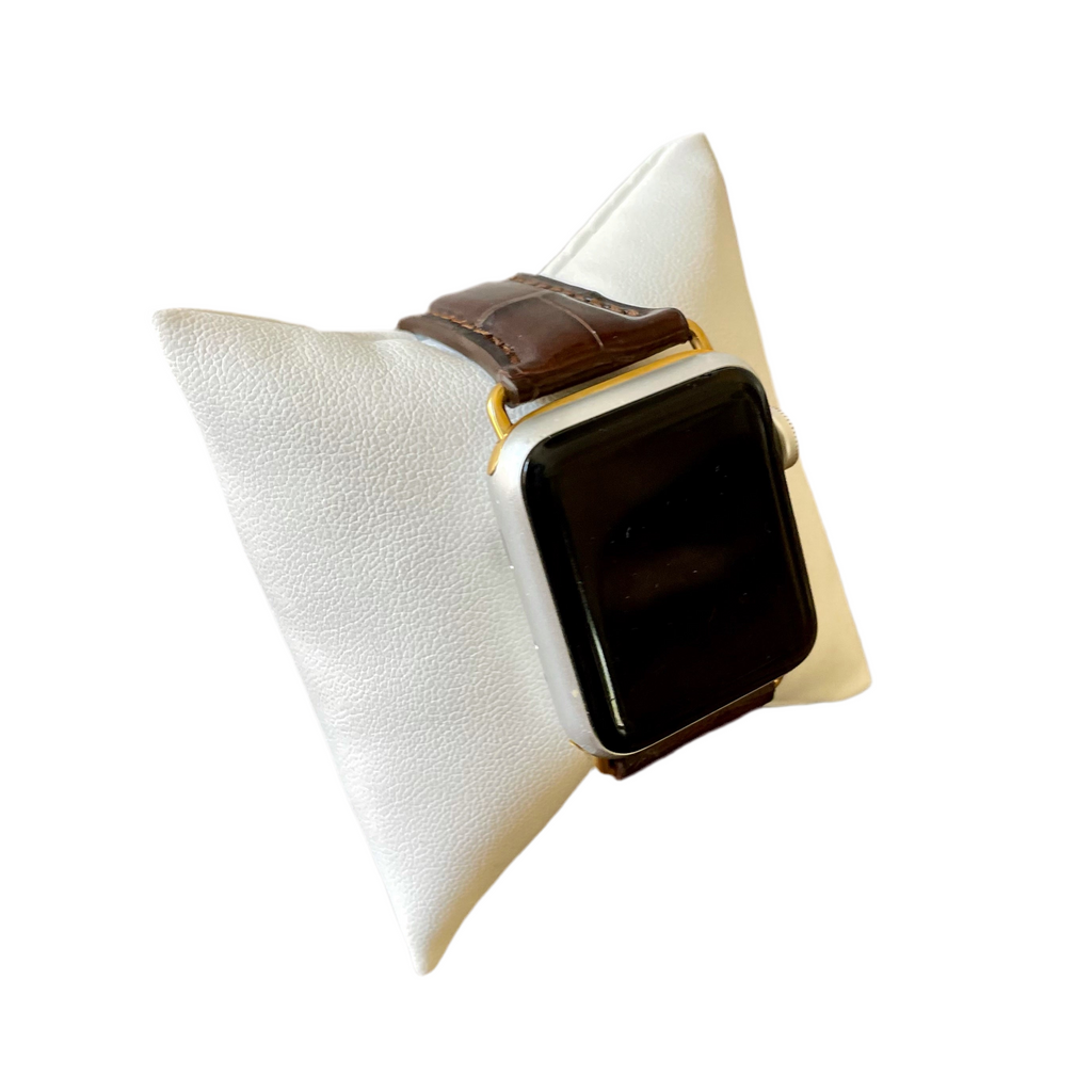 Apple Watch Band, Dark Brown Glazed Alligator