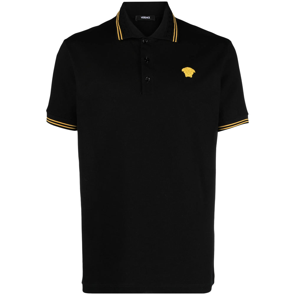 Versace Black Polo Shirts Men