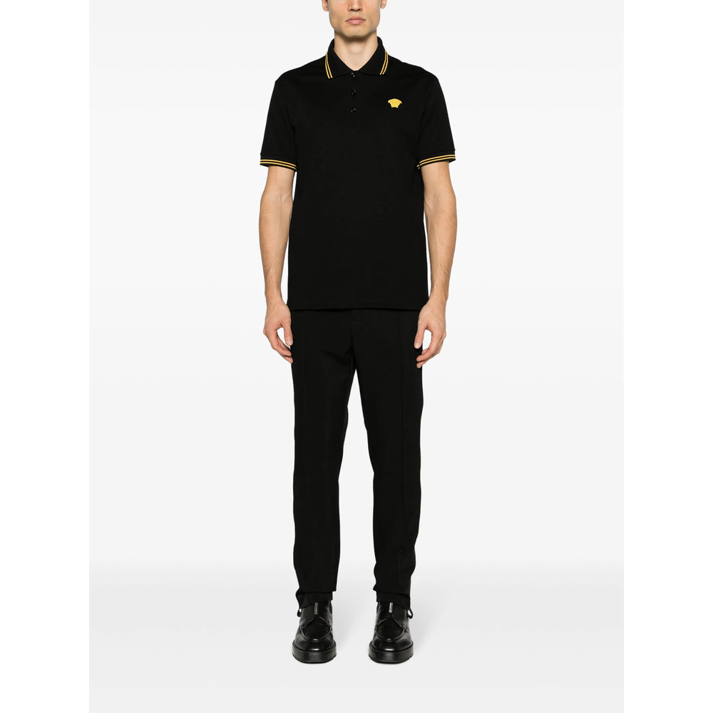 Versace Black Polo Shirts Men