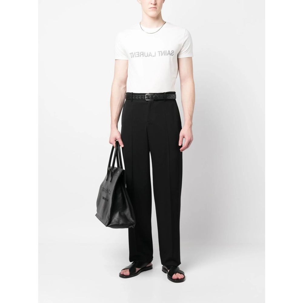Saint Laurent Neutrals T-Shirts & Vests - T-Shirts Men