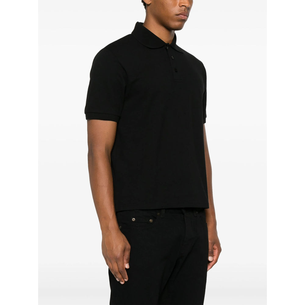 Saint Laurent Black Polo Shirts Men