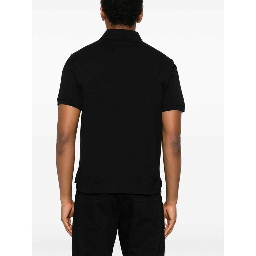 Saint Laurent Black Polo Shirts Men