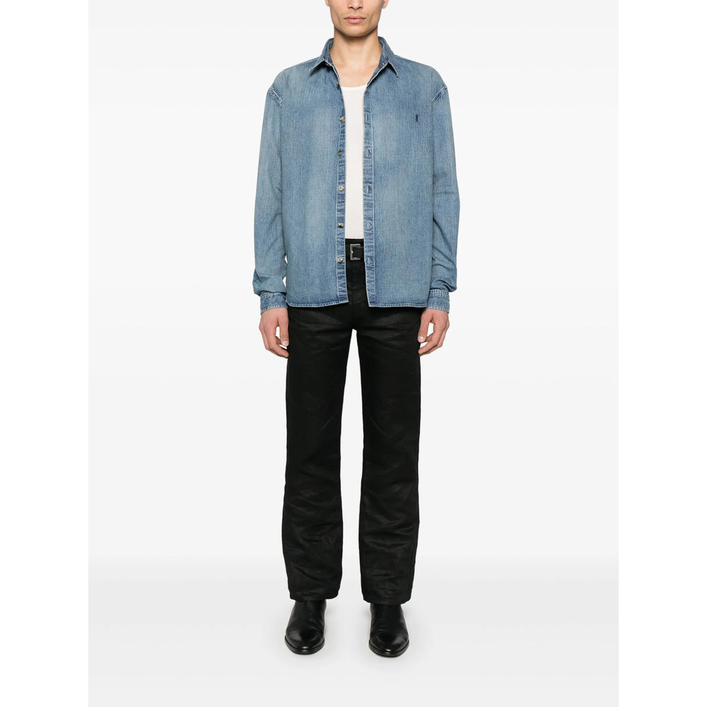 Saint Laurent Blue Shirts Men