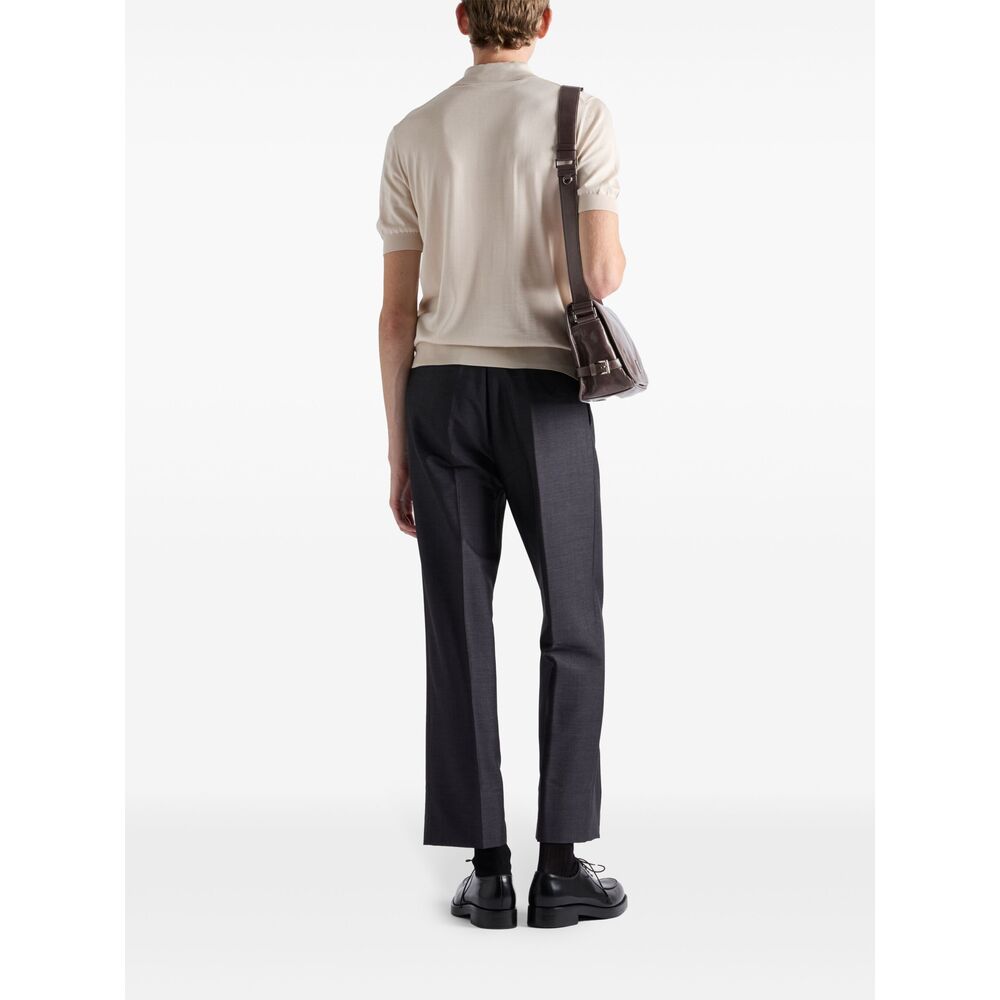 Prada Neutrals Polo Shirts Men