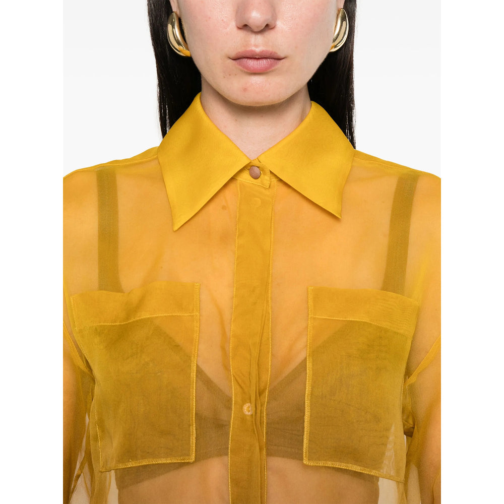 Max Mara Pianoforte Yellow Tops - Shirts Women