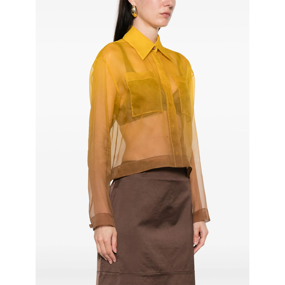Max Mara Pianoforte Yellow Tops - Shirts Women