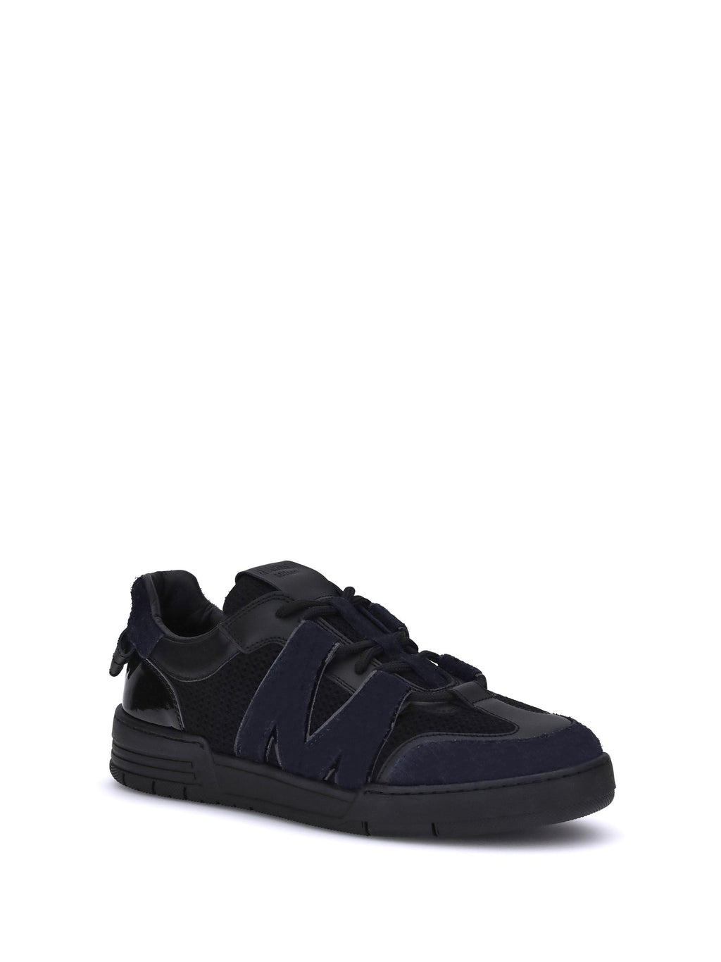 Moschino Women Leather And Mesh Sneakers